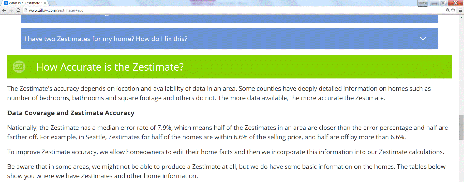 How Accurate Is The Zestimate